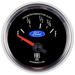 2-1/16"  FUEL LEVEL 73-10 OHMS FORD, CHROME BEZEL AUTOMETER / 880820