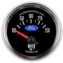 2-1/16"  WATER TEMP 100-250F FORD, CHROME BEZEL, ELECTRIC AUTOMETER / 880822