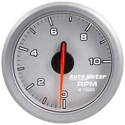 AIRDRIVE SILVER 10,000RPM TACH 2-1/16, 0-10000RPM, OBDII/WIFI AUTO METER - 9197-UL