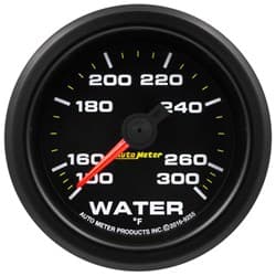 EXTREME 2-1/16" WATER TEMP 100-300Â°F, ELECT, PEAK & WARN AUTO METER / 9255