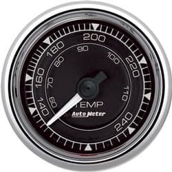 CHRONO CHROME 2-1/16" WATER TEMP, 120-240Â°F, MECHANICAL AUTOMETER / 9732