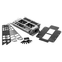 BBC BLOWER POLISHED MANIFOLD STANDARD DECK, RECT PORT TBS - 2510