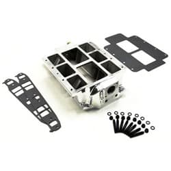 SBC BLOWER POLISHED MANIFOLD LARGE PORT TBS - 2532