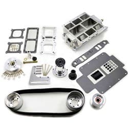 SBC 6V-71 BLOWER KIT STD PORT, 2V ACC, POLISHED TBS / 2601