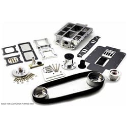 SBC 6-71 BLOWER KIT, BLACK STD PORT, 1V ACC, ANODIZED TBS / 2610-BLK