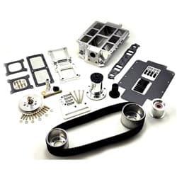 SBC 6-71 BLOWER KIT STD PORT, 1V ACC, POLISHED TBS / 2610
