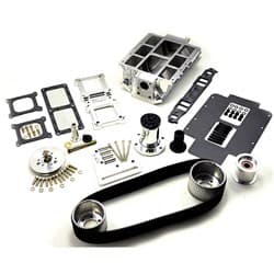 SBC 6-71 BLOWER KIT STD PORT, 2V ACC, POLISHED TBS / 2611