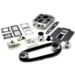 SBC 6-71 BLOWER KIT LGE PORT, 1V ACC, POLISHED TBS / 2615