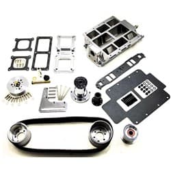 SBC 6-71 BLOWER KIT LGE PORT, 2V ACC, POLISHED TBS / 2616
