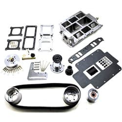SBC 8-71 BLOWER KIT STD PORT, 2V ACC, POLISHED TBS / 2621