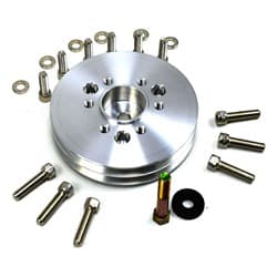 2V ACCESSORY PULLEY, SB CHEV 3-BOLT SBC BALANCER TO 6-BOLT TBS - 4225
