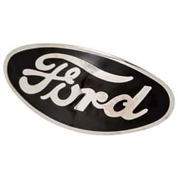 32 FORD GRILLE ORNAMENT EMBLEM BLACK- SUIT ORIGINAL ORNAMENT BOB DRAKE - B-8212-B