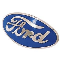 32 FORD GRILLE ORNAMENT EMBLEM BLUE -EA  SUIT BULLNOSE BOB DRAKE - B-8212-STR