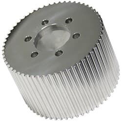 55T X 3.500" 8MM PULLEY  HTD POLISHED BDS / BP-6855