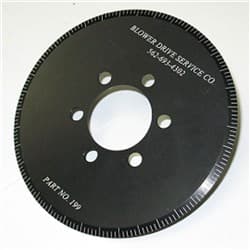 BOLT ON DEGREE RING, 7.0" OD 6-BOLT, BLACK ANODIZED BDS / CH-3199