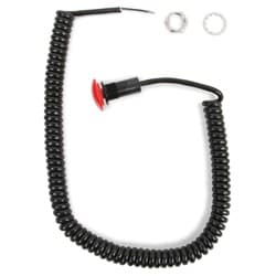 B&M REMOTE BUTTON SPIRAL CORD MUSHROOM CAP RED LARGE BUTTON B&M - 46013