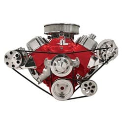 BBC SIDE MOUNT A/C BRACKET V-GROOVE SHORT PUMP BILLET - 10621