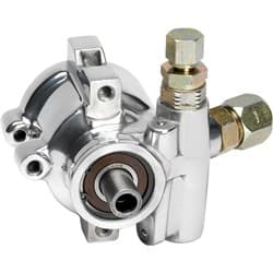 POLISH REMOTE POWER STEER PUMP POLISHED USE REMOTE RESERVOIR BILLET - 12025