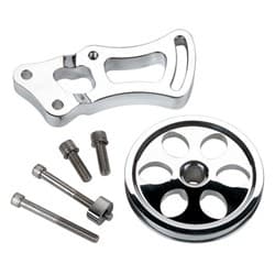 SBC POWER STEER SWP BRACKET INCLUDES PULLEY BOLTS BILLET - 12120