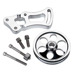SBC POWER STEER L/PUMP BRACKET INCLUDES PULLEY BOLTS BILLET - 12220