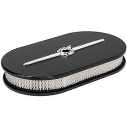 BILLET STREAMLINE LARGE OVAL BLACK AIR CLEANER BILLET - 15424