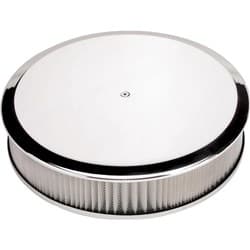 PLAIN AIR CLEANER ROUND 14X3 POLISHED RECESSED BILLET - 15829