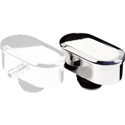 BILLET BREATHER OVAL PLAIN 1-1/4 HOLE BILLET - 20929