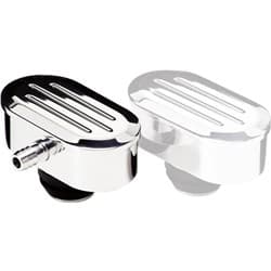 BILT BREATHER OVAL MILLED PCV 1-1/4 HOLE BILLET - 21920