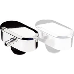 BILLET BREATHER OVAL PLAIN PCV 1-1/4 HOLE BILLET - 21929