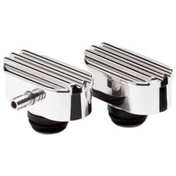 BILET BREATHER OVAL RIBBED PCV 1-1/4 HOLE BILLET - 21950