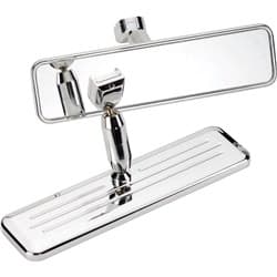 BILLET BALL MILLED REARVIEW INTERIOR MIRROR POLISHED BILLET - 257330