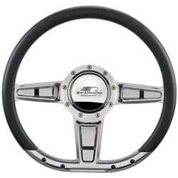 BILLET STEER WHEEL 14" CAMBER D -SHAPE  NEED 14 D - WRAP BILLET - 29402