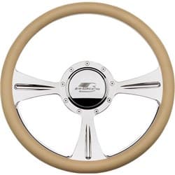 STEERING WHEEL 14 GTX01 NEEDS 14 WRAP BILLET - 30935