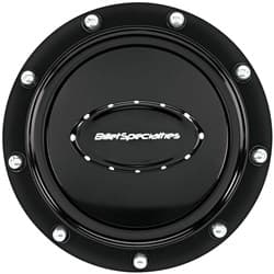 BILLET HORN BUTTON  *BLACK* PRO STYLE RIVET BILLET - 32719