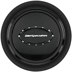 BILLET HORN BUTTON  BLACK SMOOTH PRO STYLE WITH LOGO BILLET - 32729
