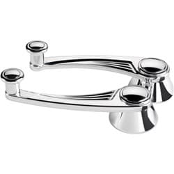 BALL MILLED WINDOW HANDLES GM/ FORD 49UP 1/2 RND SPLINE PR BILLET - 46525