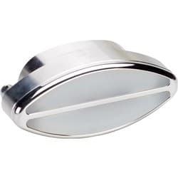 INTERIOR LIGHT ELLIPTICAL/ OVAL WITH  CLEAR LENSE BILLET - 60320
