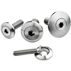 STAINLESS PRO BOLTS (PR) 1/4-20 X 1"   11/16" WASHER OD BILLET - 66130