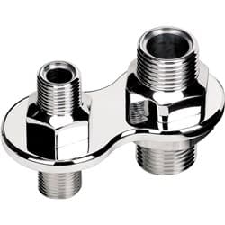 BILLET BULKHEADS A/C 2 PORT -10 / -6  SCREW ON BILLET - 66720