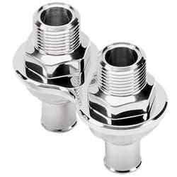 BILLET BULKHEADS HEATER 2 PORT PUSH-ON HOSES BILLET - 66825