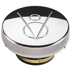 BILLET RADIATOR CAPS V8 16LB. LARGE SIZE BILLET - 75420
