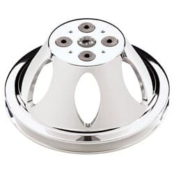 SBC WATER PUMP PULLEY SINGLE GROOVE BILLET, SHORT PUMP BILLET - 80120