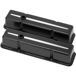 BILLET STREAMLINE SBC V/COVERS BLACK BILLET - 95224