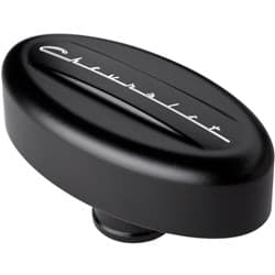 BILLET RETRO BREATHER BLACK CHEVROLET  1-1/4 HOLE BILLET - BLK20923