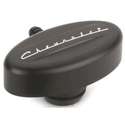BILLET RETRO PVC BREATHER BLACK CHEVROLET  1-1/4 HOLE BILLET - BLK21923