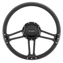 BILLET STEERING WHEEL 14"DRAFT BLACK ANODIZED BILLET - BLK29263DRAFT