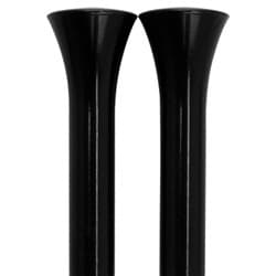 BILLET DOOR LOCK KNOBS SMOOTH PAIR, BLACK BILLET - BLK45910