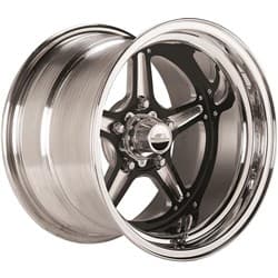 STREET LITE BLACK 15X10 4.50BS 5 X 4.5 BC BILLET - BRS035106545N