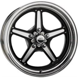 STREET LITE 15 X 4.0  BLACK 5 x 4.5" PCD, 2.25" BACKSPACE BILLET - BRS035406522N