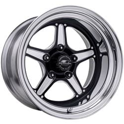 STREET LITE BLACK 15 X 6.0 5 X 4.75 BC  3.50 BS BILLET - BR203560L6135